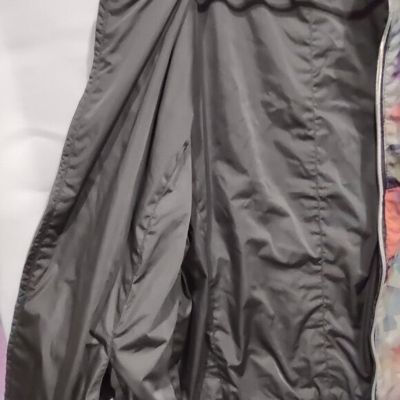 ZHEJIANG GARDA REVERSIBLE BOMBER JACKET WINDBREAKER PASTEL FLORAL AND BROWN XXL - Picture 9 of 15